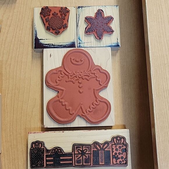 Stampin Up lot of 18 Christmas stamps and ink pads (set D) - Picture 8 of 9